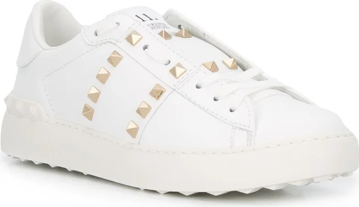 White Rockstud Untitled 11 Leather Sneakers - Image 2
