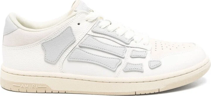 White Round Toe Sneakers