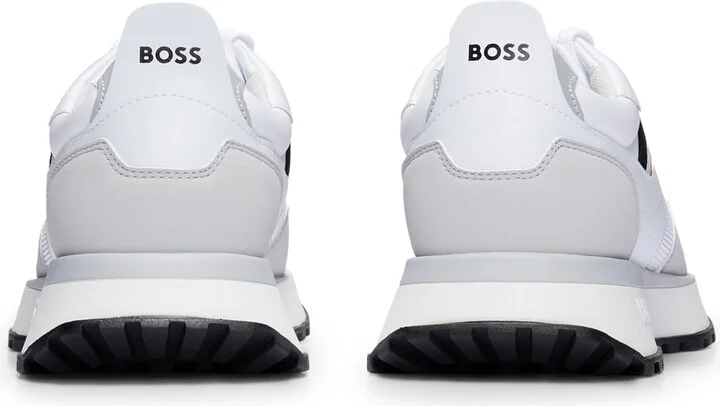 White Runner Style Hybrid Sneakers With Eva Rubber Sole - Image 4