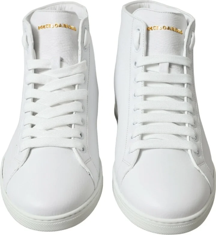 White Saint Tropez High Top Men Sneakers Men's Shoes - Image 2