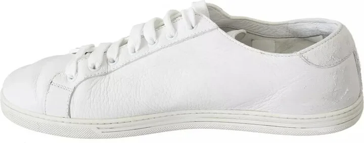 White Saint Tropez Lace Up Men Sneakers Men Men's Shoes (Pre-Owned) - Image 4