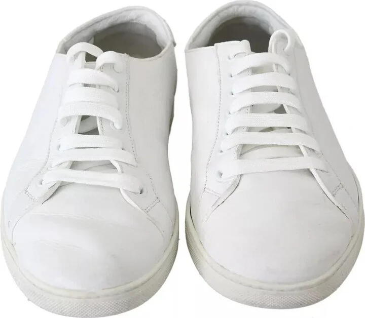 White Saint Tropez Lace Up Men Sneakers Men Men's Shoes (Pre-Owned) - Image 5