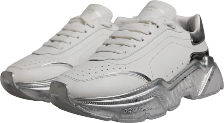 White Silver Daymaster Low Top Sneaker Women's Shoes (Pre-Owned) - Image 3