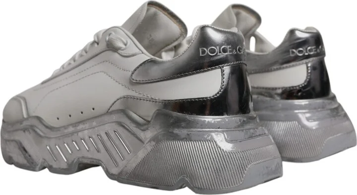 White Silver Daymaster Low Top Sneaker Women's Shoes (Pre-Owned) - Image 4