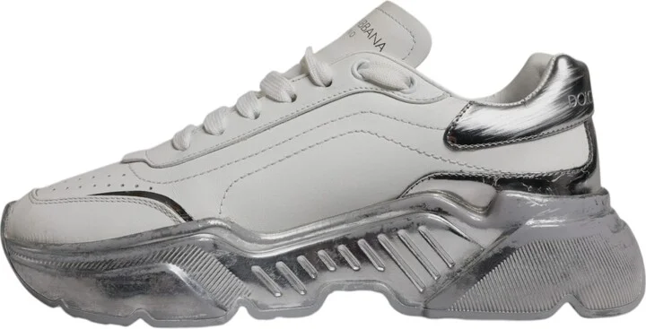 White Silver Daymaster Low Top Sneaker Women's Shoes (Pre-Owned) - Image 5