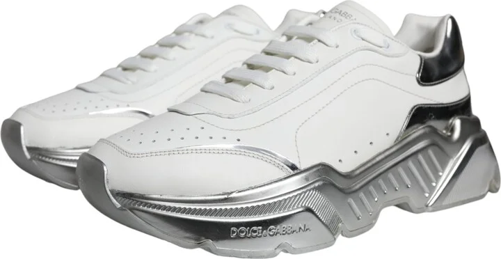 White Silver Daymaster Low Top Sneakers Men's Shoes (Pre-Owned) - Image 3