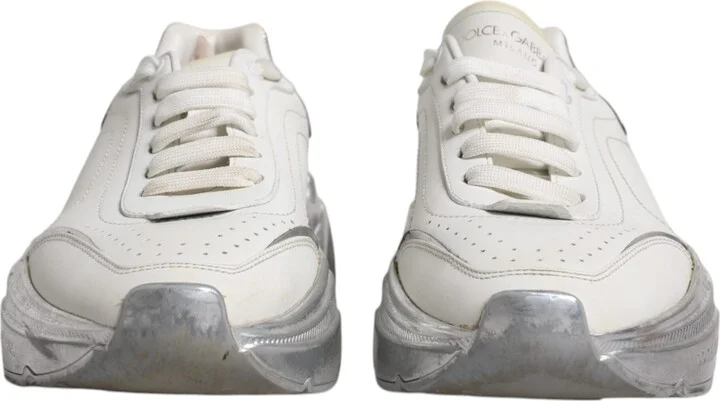 White Silver Daymaster Low Top Sneakers Women's Shoes (Pre-Owned) - Image 2
