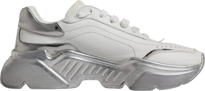 White Silver Daymaster Low Top Sneakers Women's Shoes (Pre-Owned)