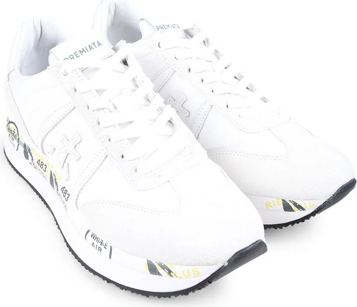 White Sneakers For Woman With Logo - Image 3
