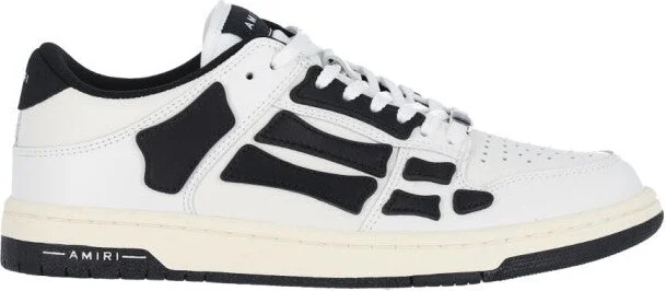 White Sneakers With Contrasting Overlays