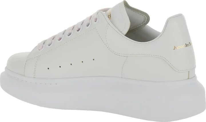 White Sneakers With Logo On The Tongue And Logo Lettering On The Rear In Leather Woman - Image 3