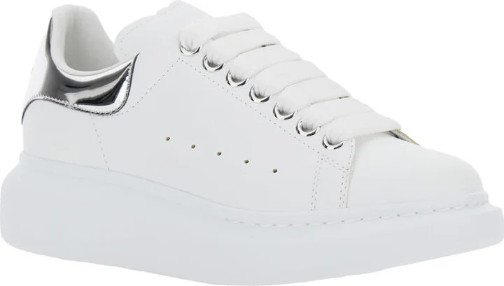 White Sneakers With Logo Patch On The Tongue And Embossed Logo On The Heel In Leather Woman - Image 2