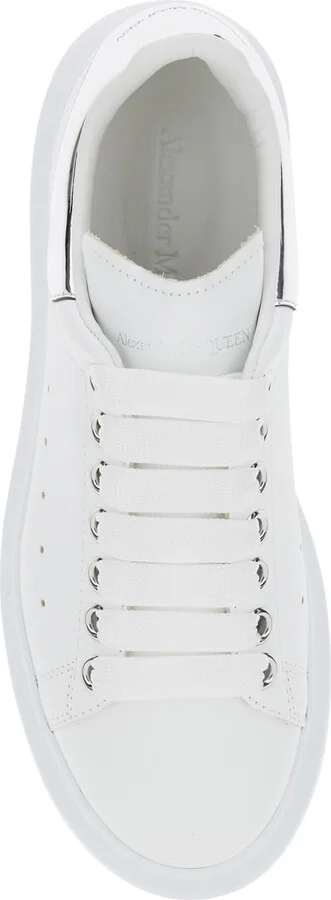 White Sneakers With Logo Patch On The Tongue And Embossed Logo On The Heel In Leather Woman - Image 4