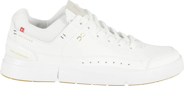 White Sneakers With Vegan Leather Upper