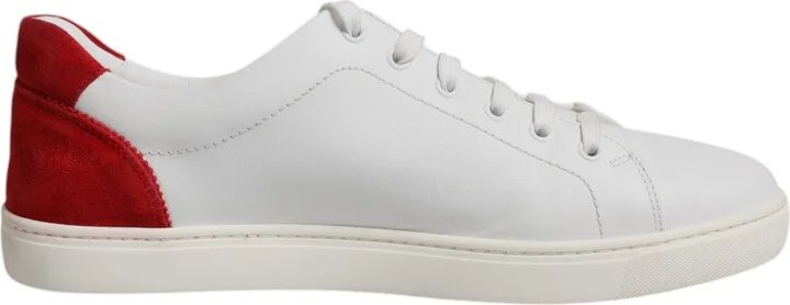White Suede Leather Low Top Sneakers Men's Shoes (Pre-Owned)