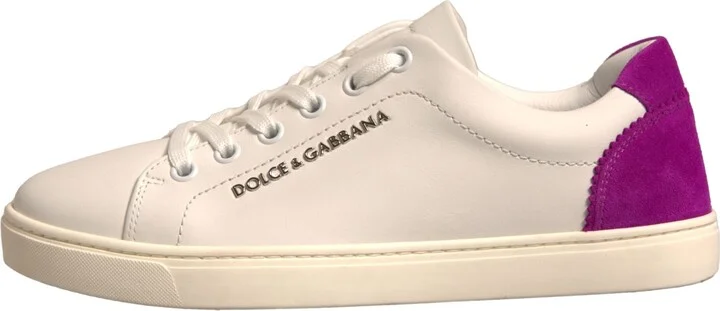 White Suede Leather Low Top Sneakers Women's Shoes - Image 6