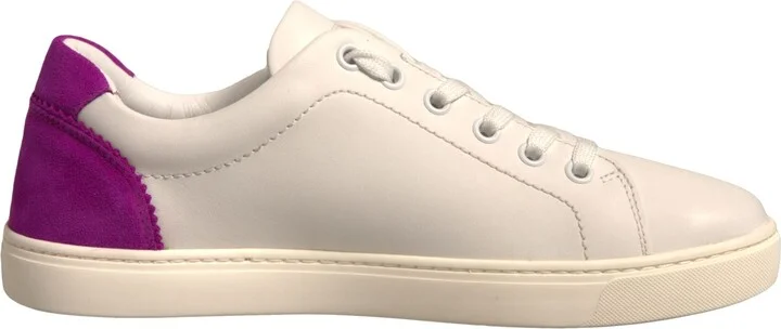 White Suede Leather Low Top Sneakers Women's Shoes