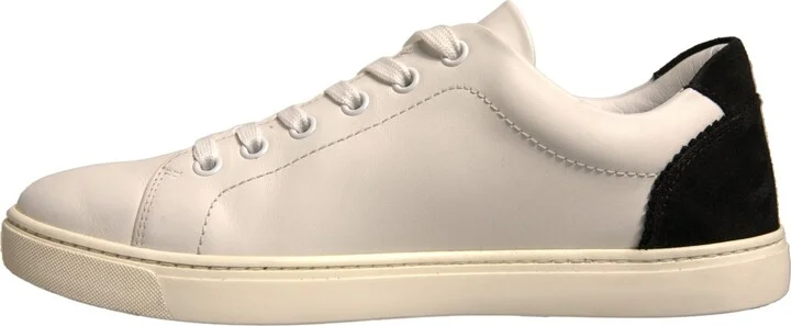 White Suede Leather Low Top Sneakers Women's Shoes (Pre-Owned) - Image 5