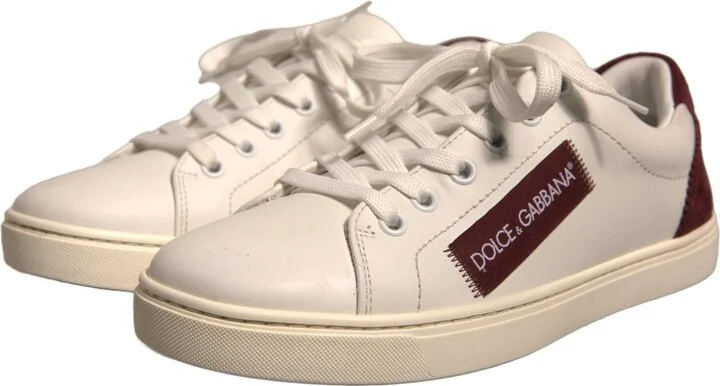 White Suede Leather Low Top Sneakers Women's Shoes (Pre-Owned) - Image 3