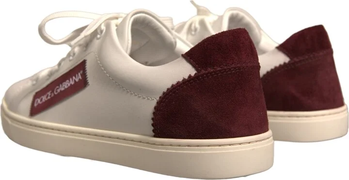 White Suede Leather Low Top Sneakers Women's Shoes (Pre-Owned) - Image 4