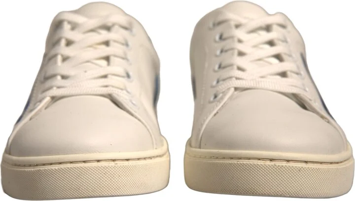 White Suede Leather Low Top Sneakers Women's Shoes (Pre-Owned) - Image 2