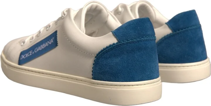 White Suede Leather Low Top Sneakers Women's Shoes (Pre-Owned) - Image 4