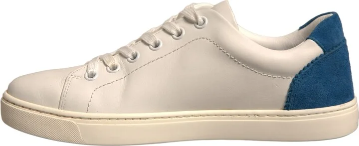 White Suede Leather Low Top Sneakers Women's Shoes (Pre-Owned) - Image 5