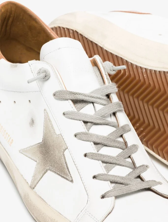 White Super-Star Leather Sneakers - Image 2