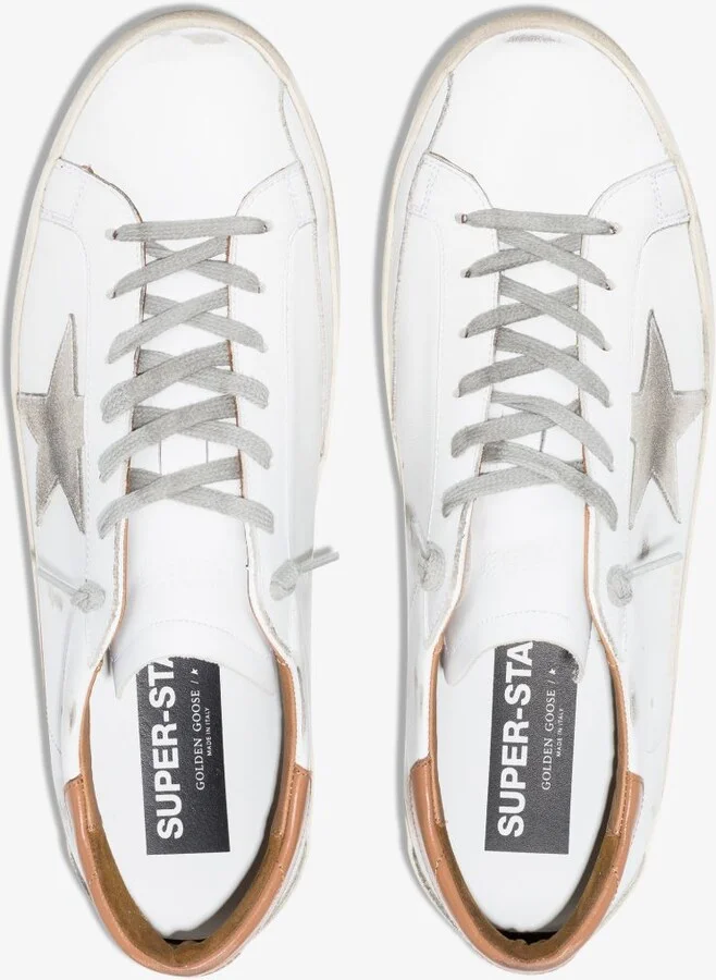 White Super-Star Leather Sneakers - Image 4