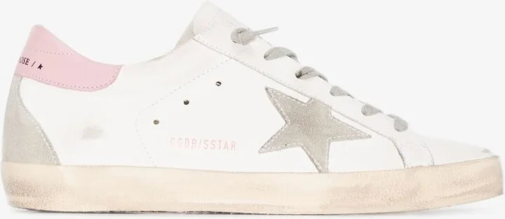 White Super-Star Leather Sneakers