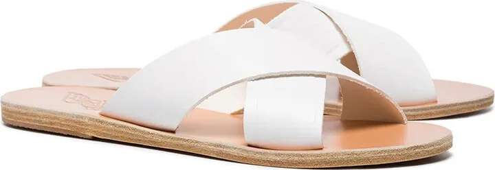 White Thais Leather Sandals - Image 3