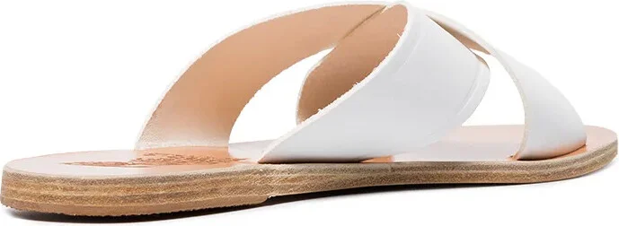 White Thais Leather Sandals - Image 4