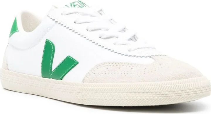 White Volley Lace-Up Sneakers - Image 2