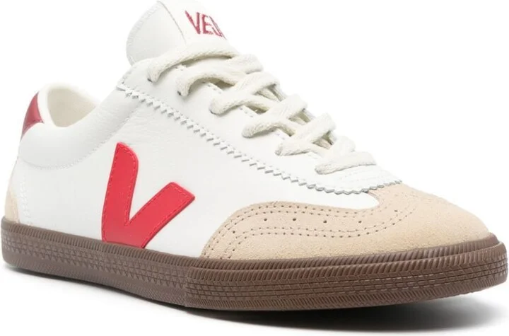 White Volley Leather Sneakers - Image 2
