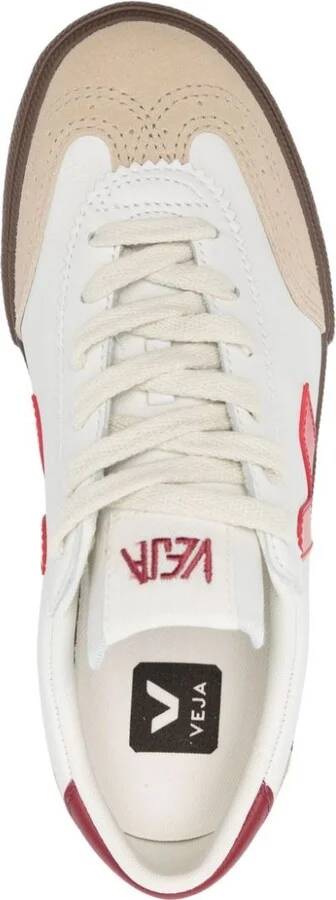 White Volley Leather Sneakers - Image 4