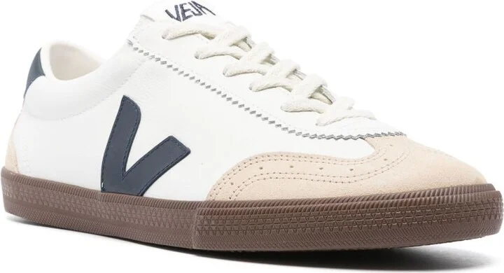 White Volley Leather Sneakers - Image 2