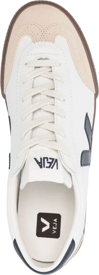 White Volley Leather Sneakers - Image 4