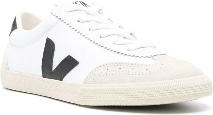White Volley Leather Sneakers - Image 2