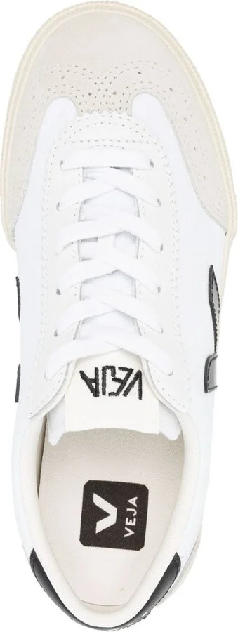 White Volley Leather Sneakers - Image 4