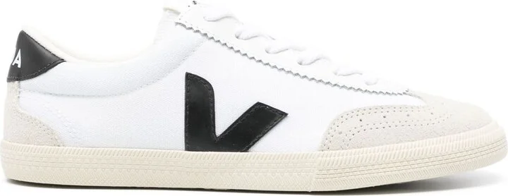 White Volley Leather Sneakers