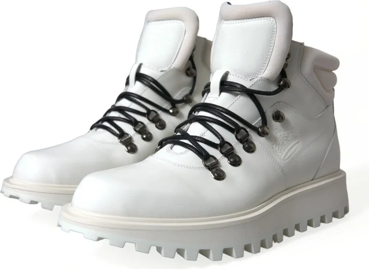 White Vulcano Trekking Ankle Boots Men's Shoes - Image 3