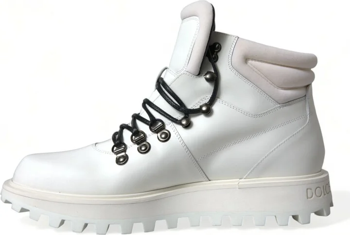 White Vulcano Trekking Ankle Boots Men's Shoes - Image 5