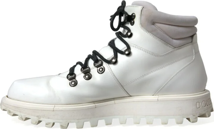 White Vulcano Trekking Ankle Boots Men's Shoes (Pre-Owned) - Image 5