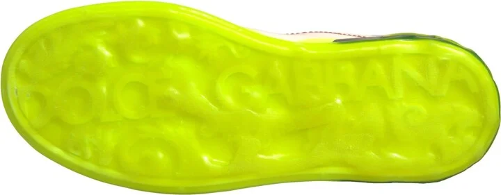 White Yellow Portofino Leather Sneakers Women's Shoes - Image 6