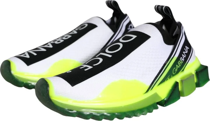 White Yellow Slip On Sorrento Sneakers Women's Shoes (Pre-Owned) - Image 3