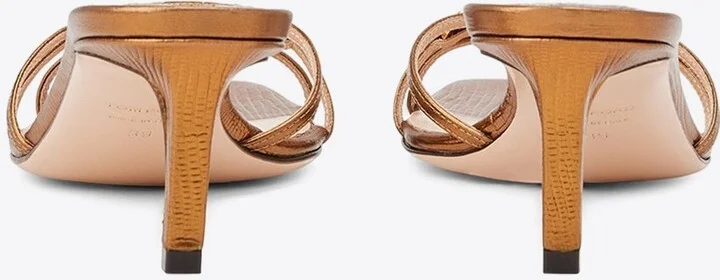 Whitney 55 Laminated Leather Mules - Image 2