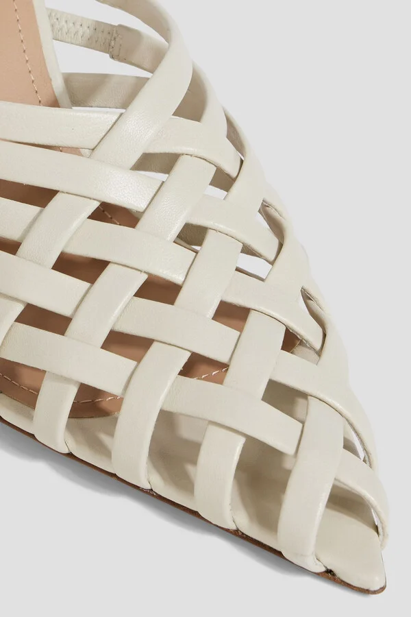Whitney 90 woven leather mules - Image 4