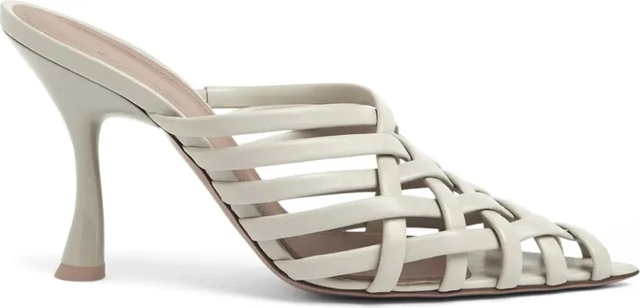 Whitney 90mm leather mules