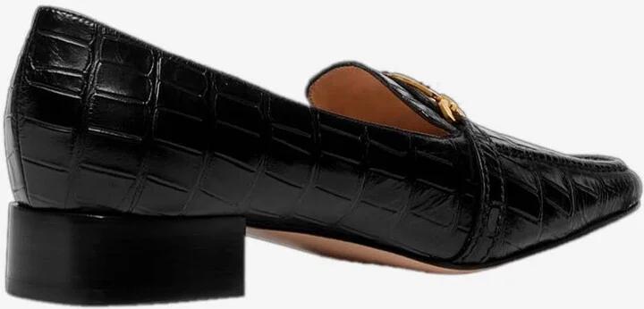 Whitney Croc-Embossed Leather Loafers - Image 2