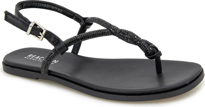 Whitney Crystal Strap Flat Sandal